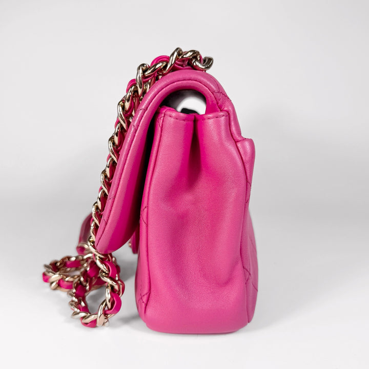 Chanel Quilted Lambskin Elegant Chain Flap Bag