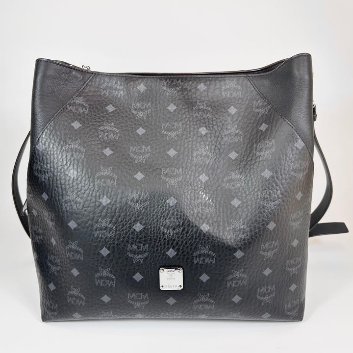 MCM Klara Visetos Hobo Shoulder Bag