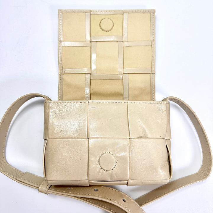 Bottega Veneta Lambskin Intrecciato Candy Cassette Crossbody