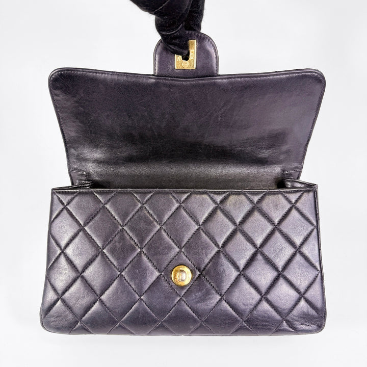 Chanel Vintage 24k Gold Hardware Double Sided Flap Bag