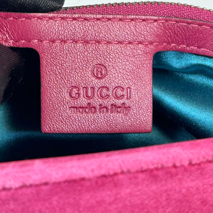 Gucci GG Marmont Blind For Love Velvet Matelasse Medium Shoulder Bag
