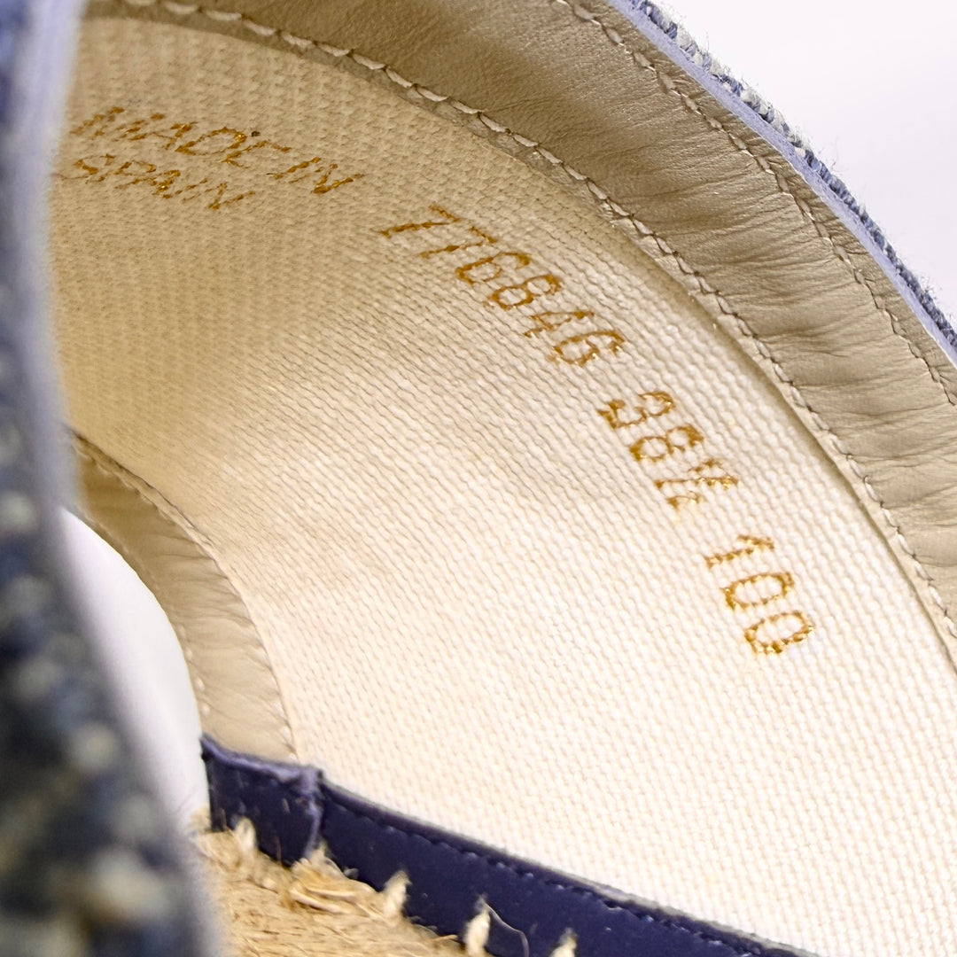 Gucci Pilar Denim Wedge Heel - Women’s 8.5