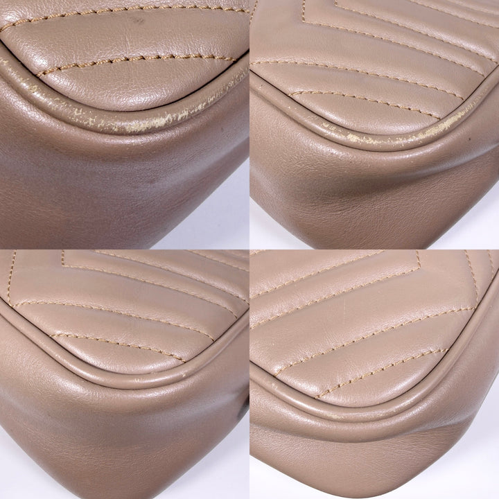 Gucci Matelasse Calfskin Small Marmont Camera Bag
