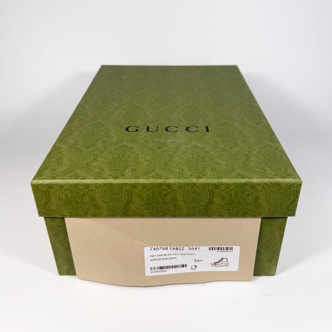 Gucci Canvas GG Supreme High Top Sneaker - Women’s 6.5