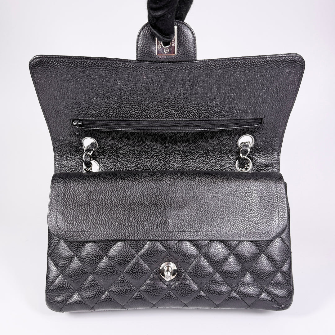Chanel Quilted Caviar Medium Double Flap Bag