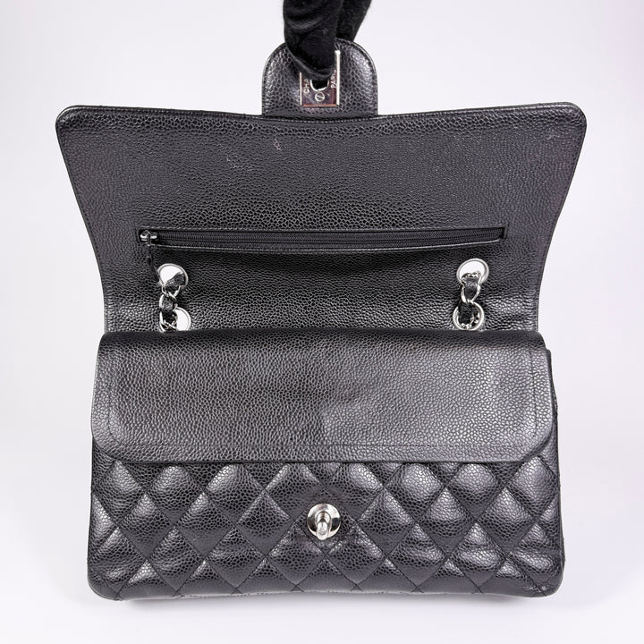 Chanel Quilted Caviar Medium Double Flap Bag