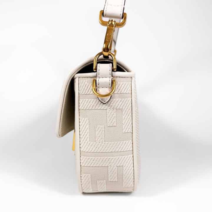 Fendi Embroidered FF Zucca Medium Baguette Bag