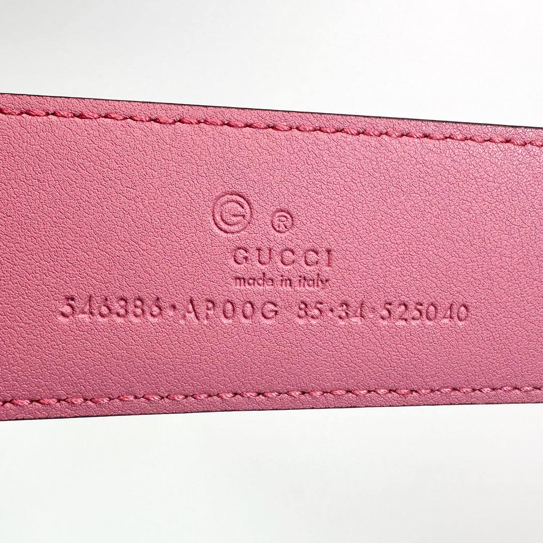 Gucci Interlocking G Leather Belt 85 34