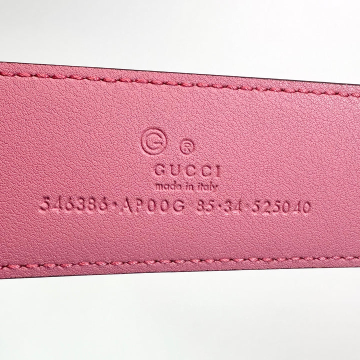 Gucci Interlocking G Leather Belt 85 34