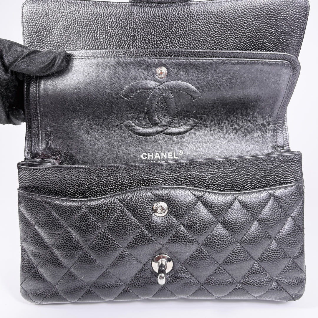 Chanel Quilted Caviar Medium Double Flap Bag