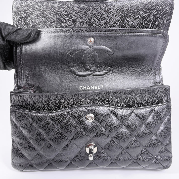 Chanel Quilted Caviar Medium Double Flap Bag