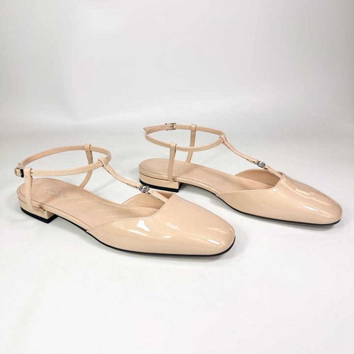 Gucci Double G Patent Leather Ballerina Flat - Women’s 6.5