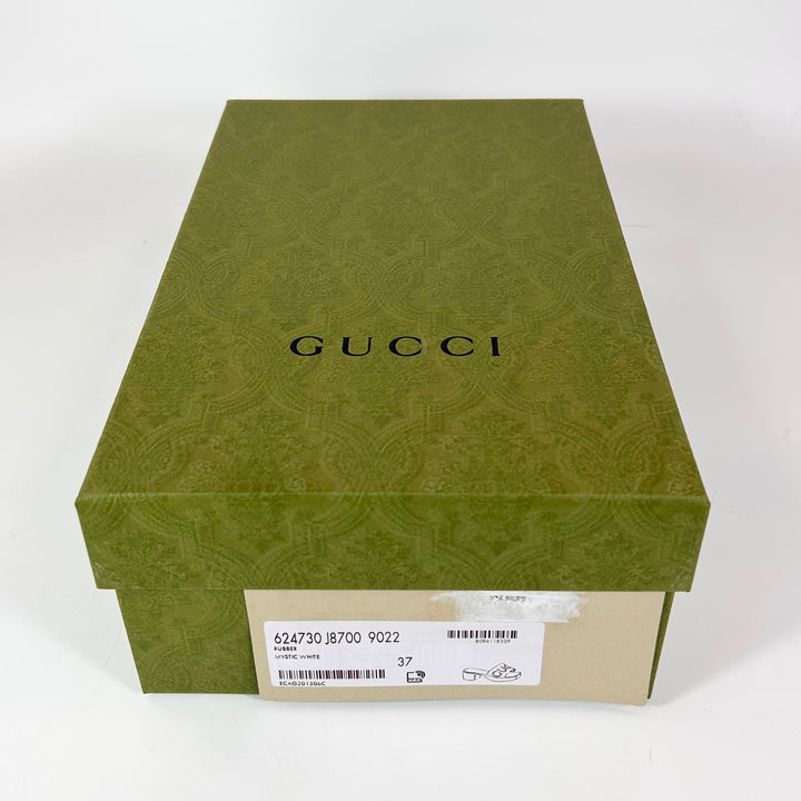 Gucci Rubber Logo Block Sandal - Women’s 7