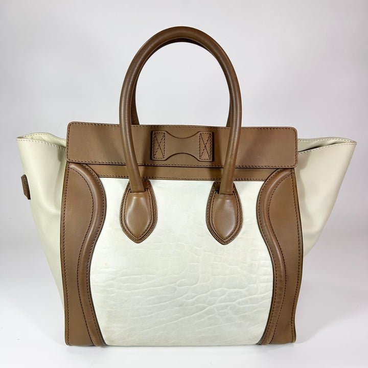 Celine Calfskin Tri Color Mini Luggage