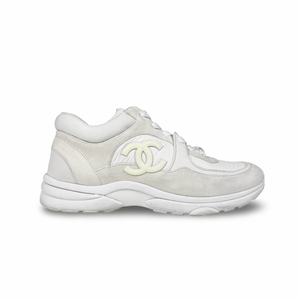 Chanel Suede & Calfskin CC Logo Sneaker - Women’s 9.5