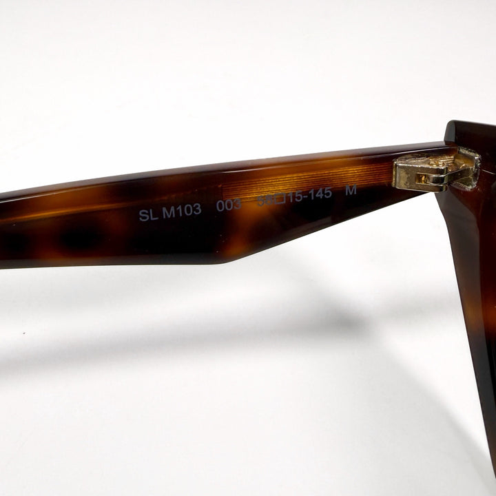 Saint Laurent Tortoise Logo Sunglasses SL M103