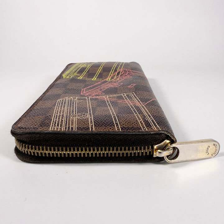 Louis Vuitton Damier Ebene Animation Zippy Wallet