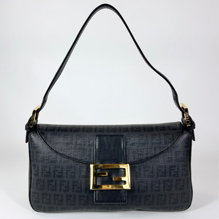 Fendi Zucchino Baguette Shoulder Bag