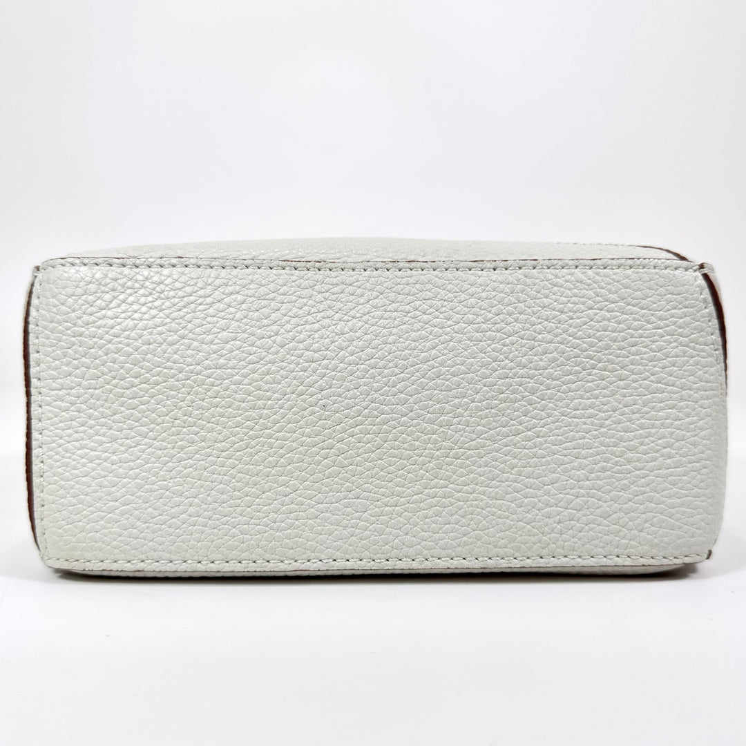 Loewe Calfskin Mini Puzzle Bag Soft White