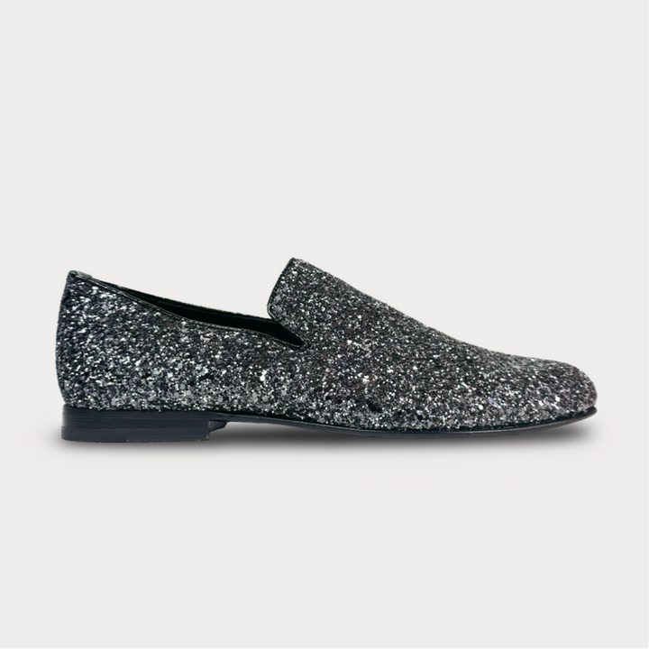 Jimmy Choo Coarse Glitter Thame Loafer - Multiple sizes available