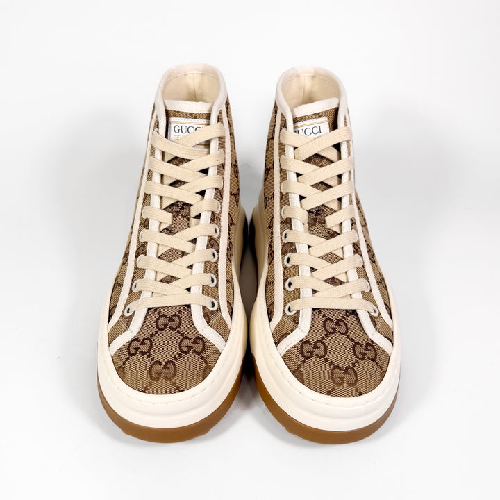 Gucci Platform 1977 Tennis High Top Sneaker - Women’s 10.5
