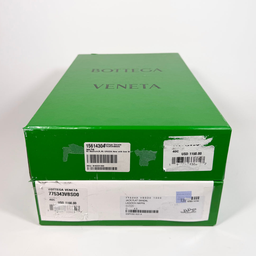 Bottega Veneta Leather Jack Flat Sandal - Women’s 10