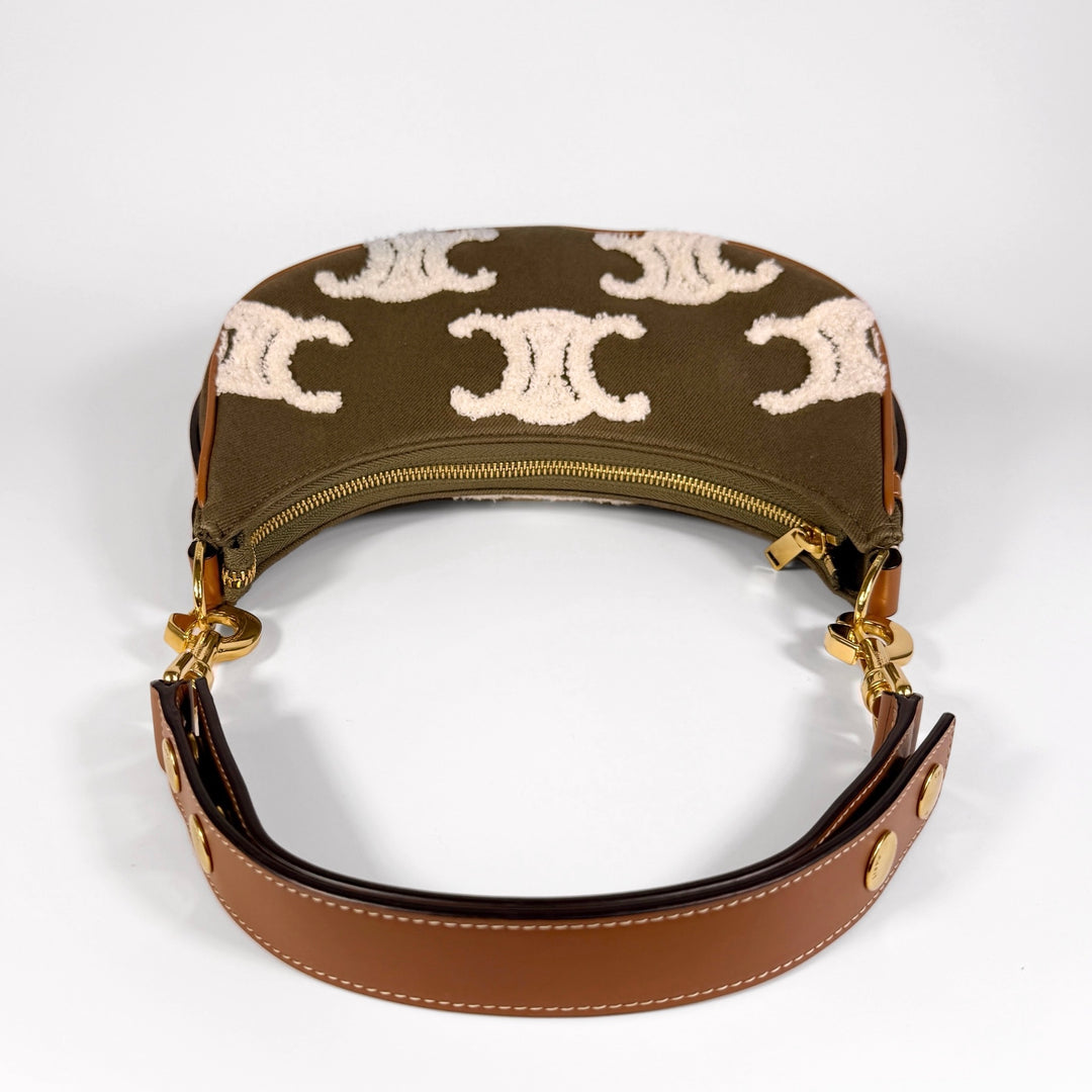 Celine Embroidered Triomphe Medium Ava Shoulder Bag