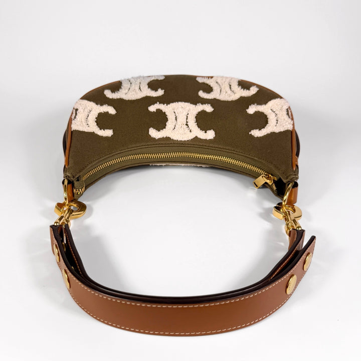 Celine Embroidered Triomphe Medium Ava Shoulder Bag