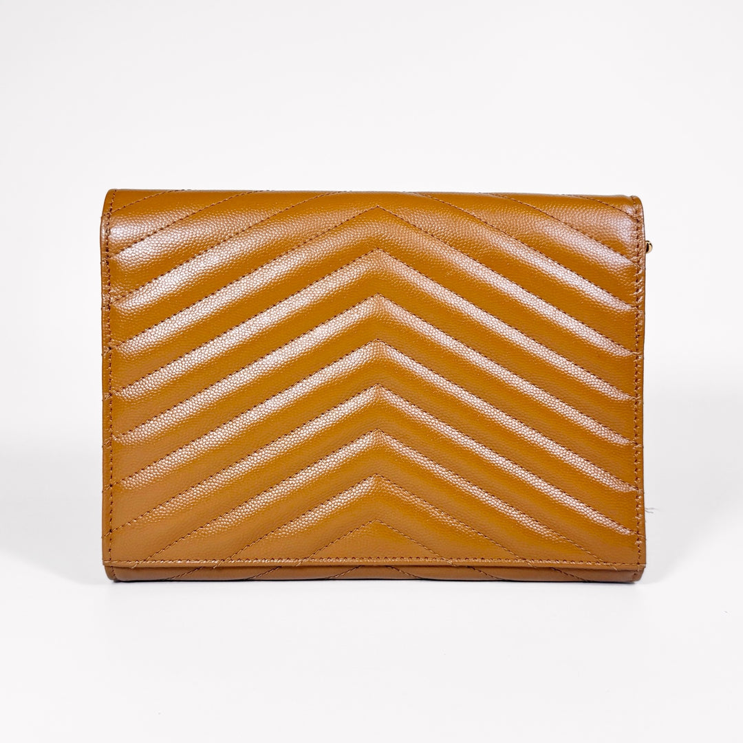 Saint Laurent Grain De Poudre Cassandre Flap Pouch