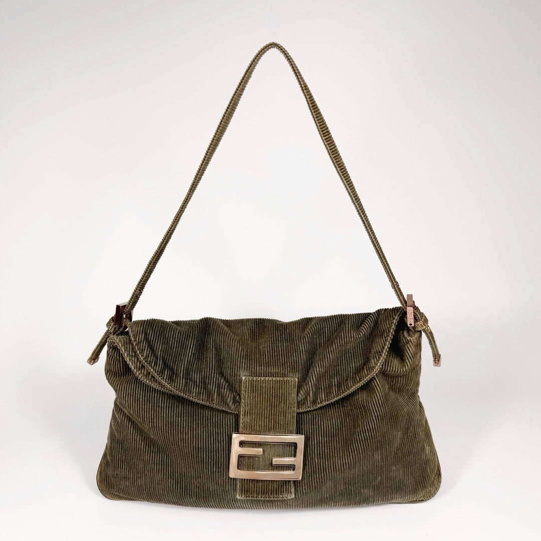 Fendi Corduroy Baguette Bag