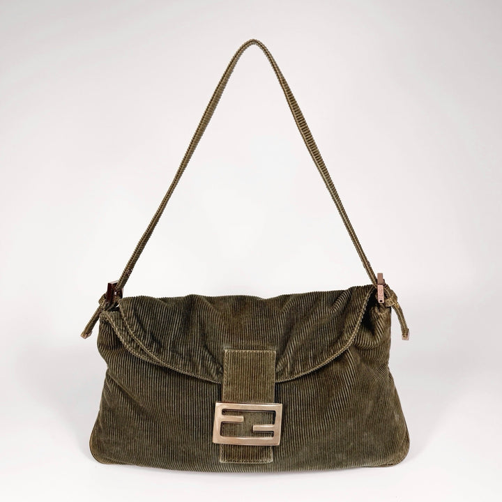 Fendi Corduroy Baguette Bag