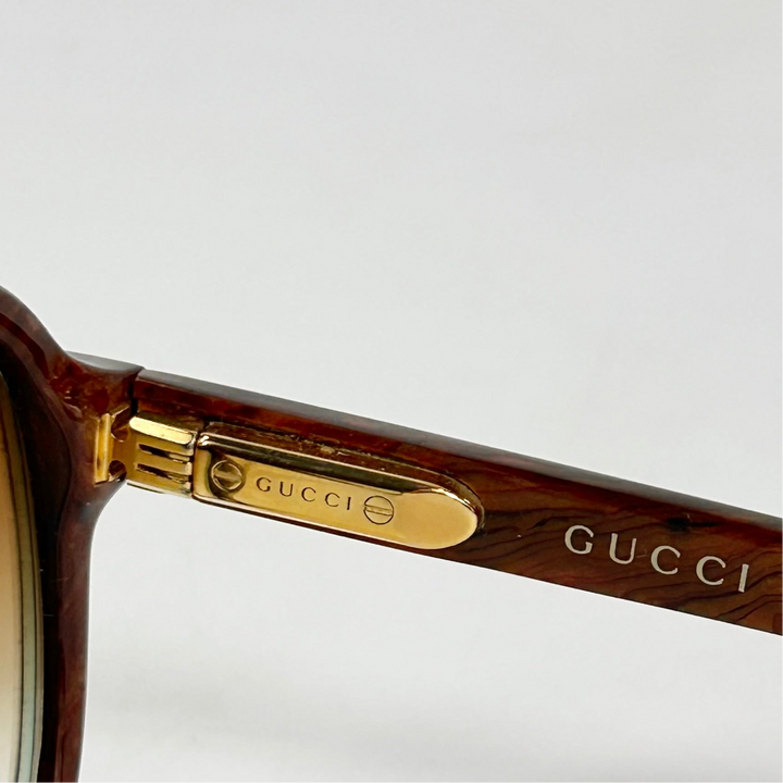 Gucci Brown Aviator Sunglasses GG1044O