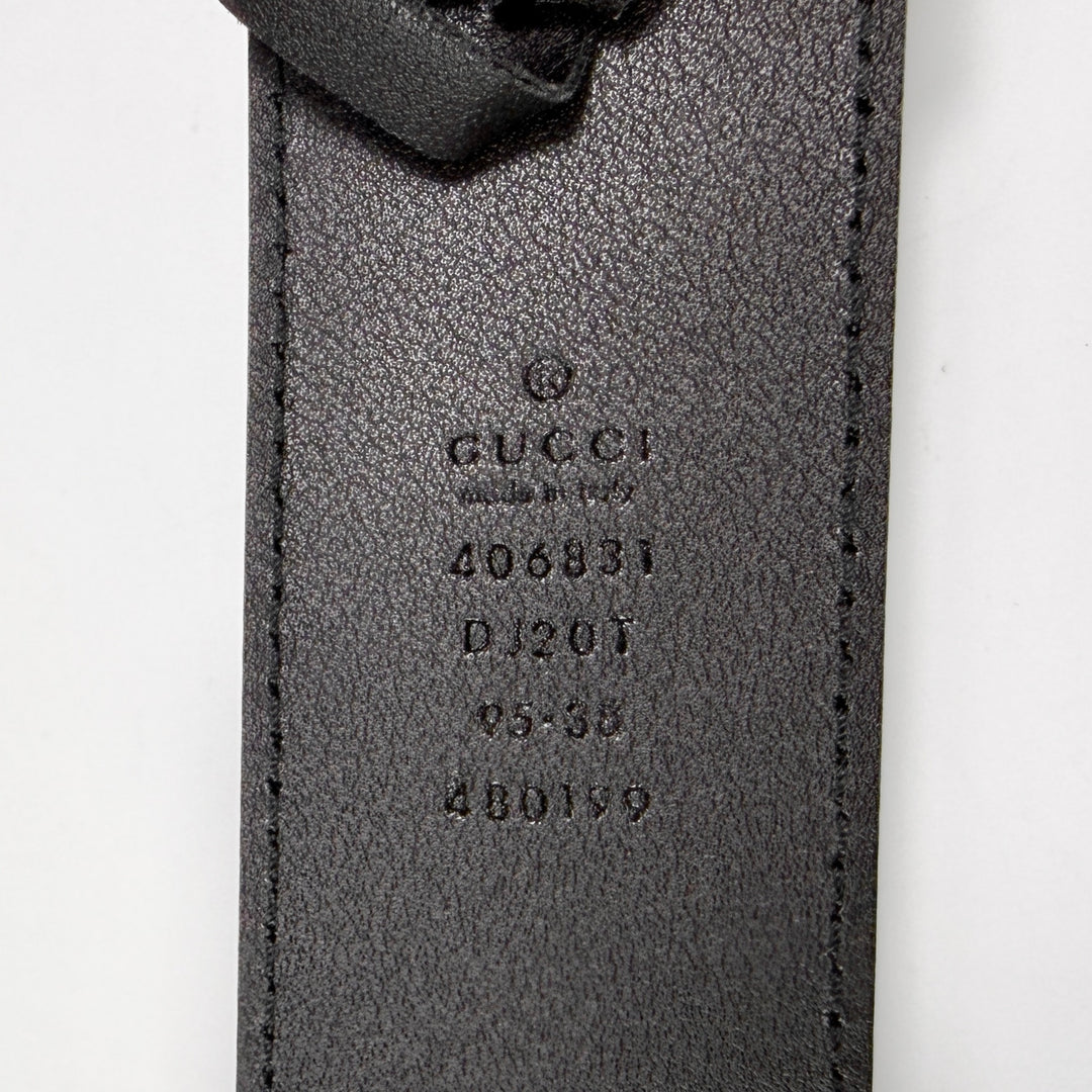 Gucci GG Marmont Grained Leather Belt 95 38