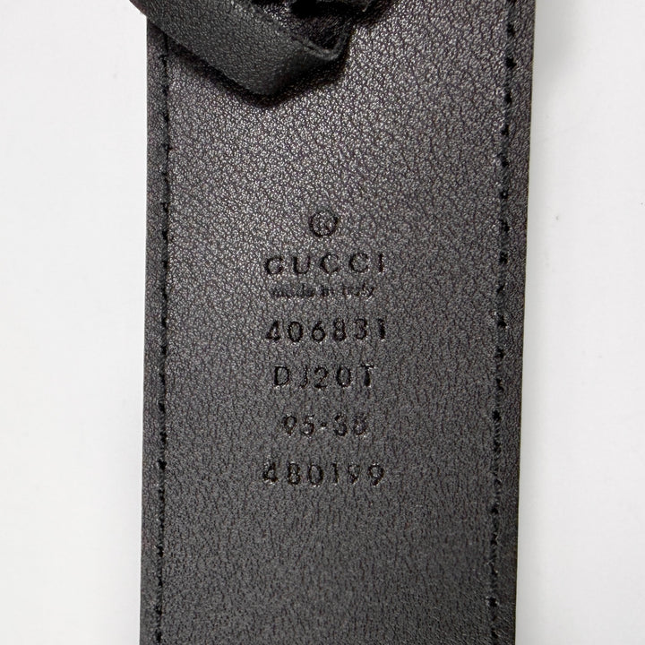 Gucci GG Marmont Grained Leather Belt 95 38