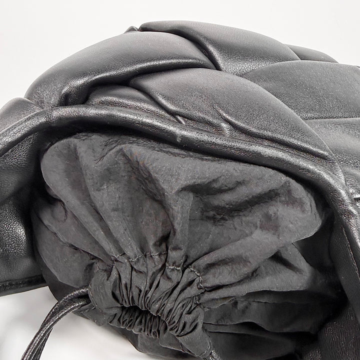 Bottega Veneta Lambskin Intreccio Small Helmet Bag