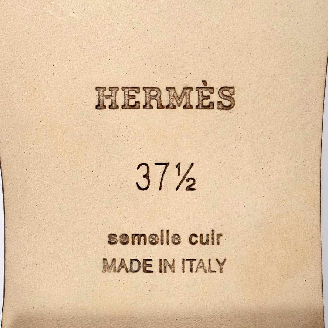 Hermès Box Calfskin Oran Sandal - Women’s 7.5
