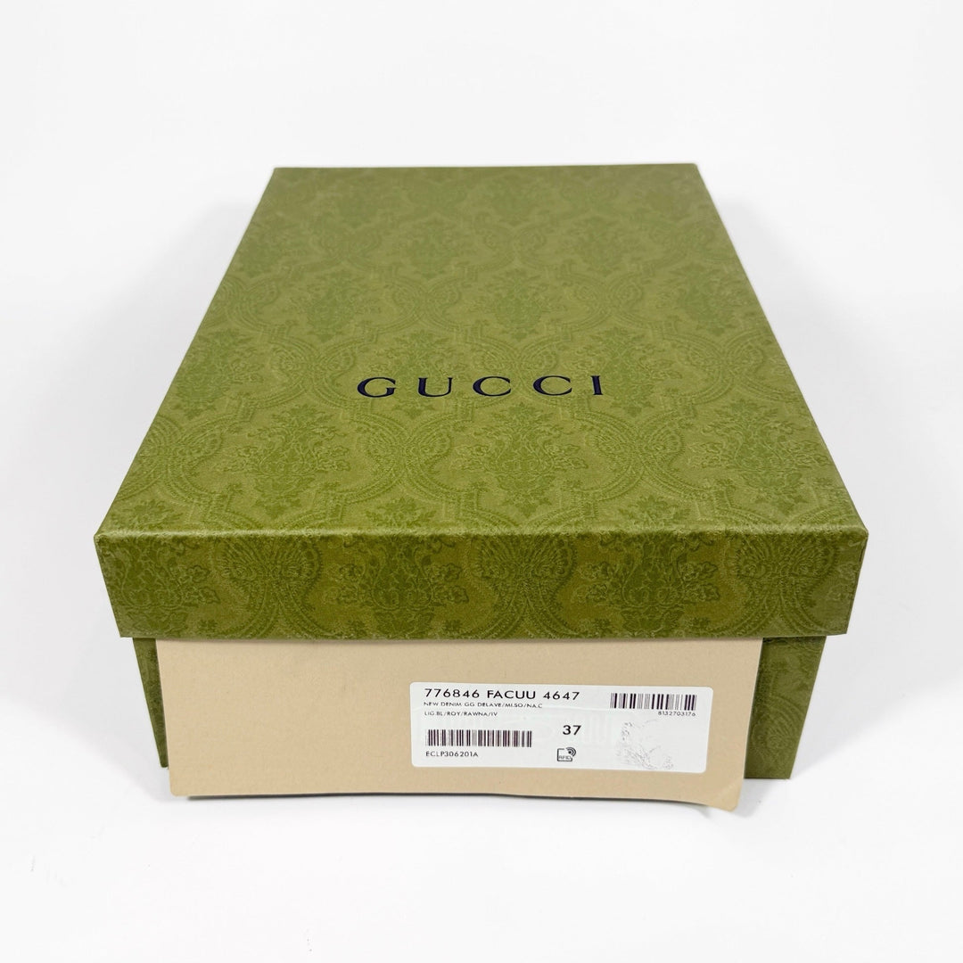 Gucci Pilar Denim Wedge Heel  - Women’s 7