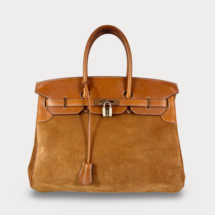 Hermès Birkin 35 Ghillies Grizzly Veau Doblis & Barenia