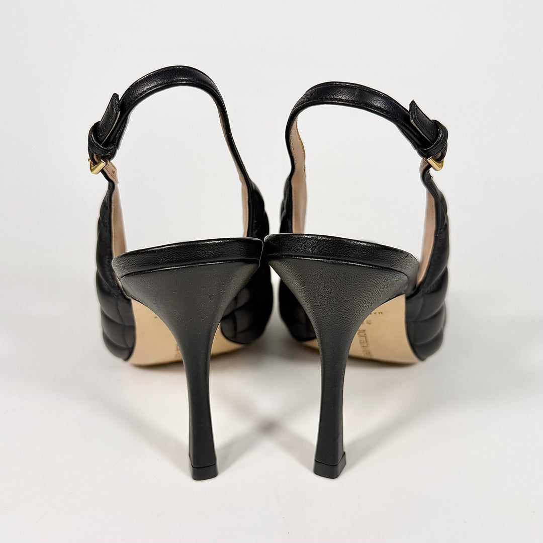 Bottega Veneta Padded Square Toe Slingback Heel - Women’s 8.5