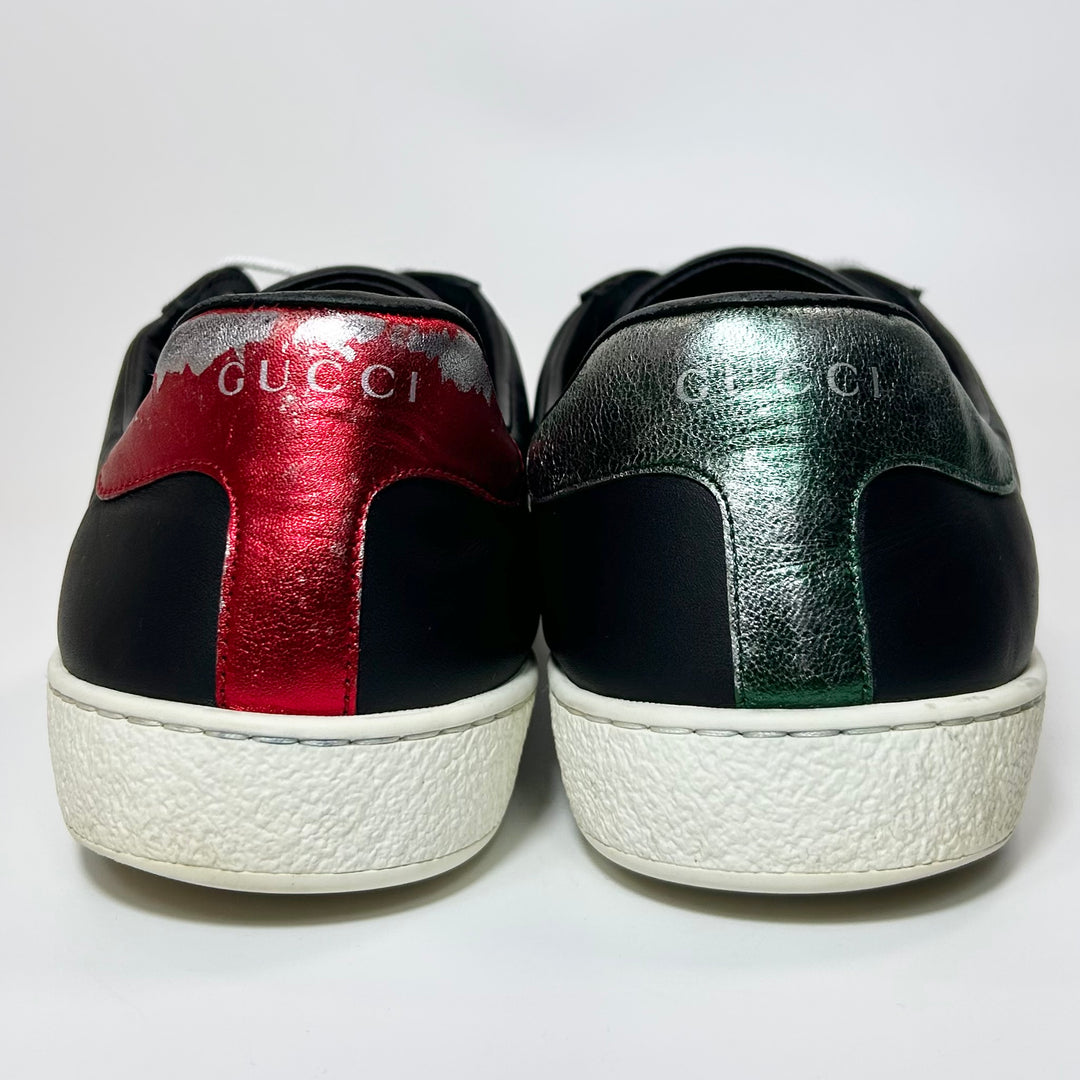 Gucci Snake Black Ace Sneaker - Men’s 10