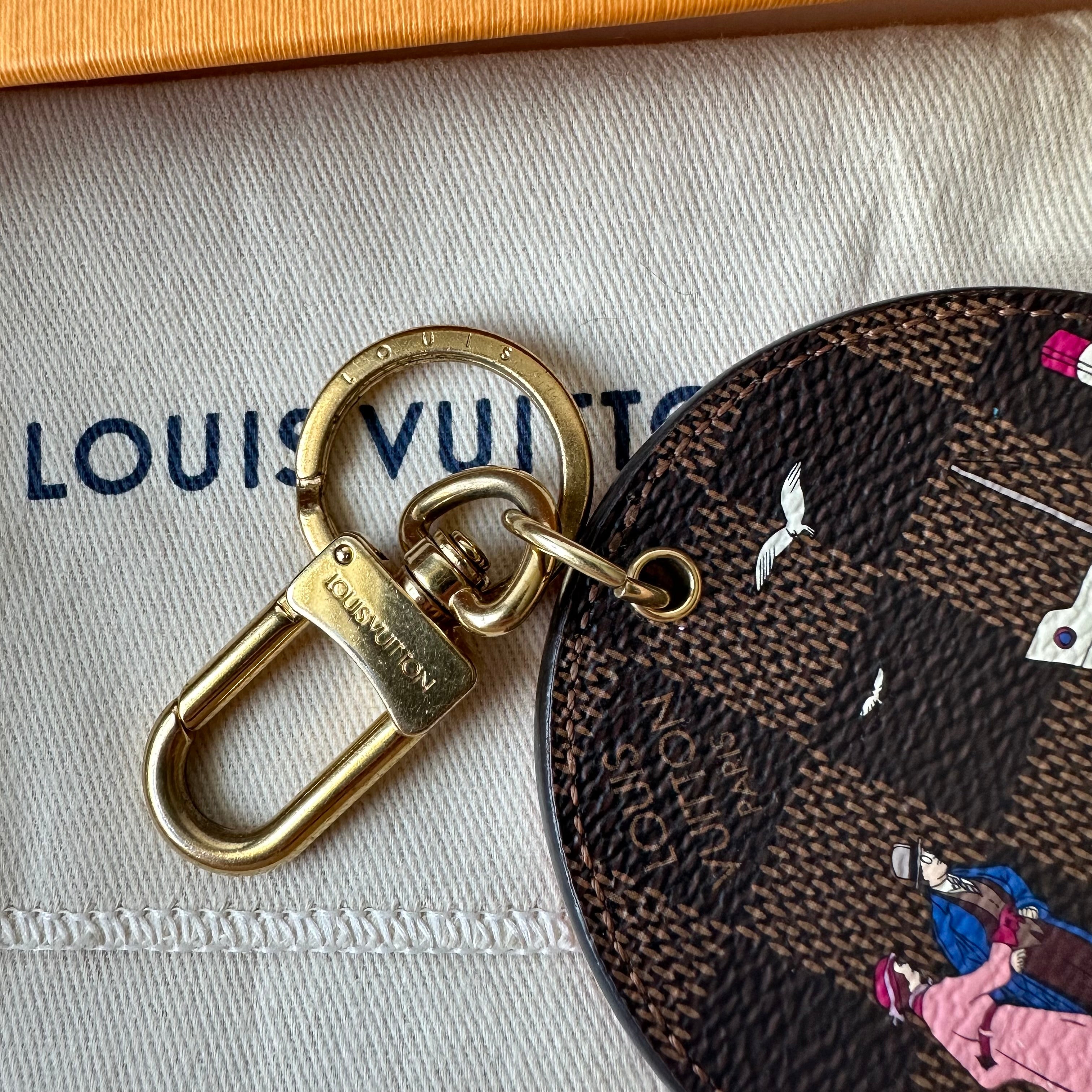 Louis Vuitton Red Monogram Illustre Multi V Bag Charm