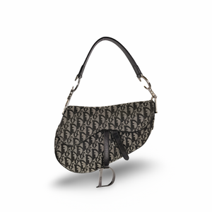 Christian Dior Oblique Canvas Saddle Bag