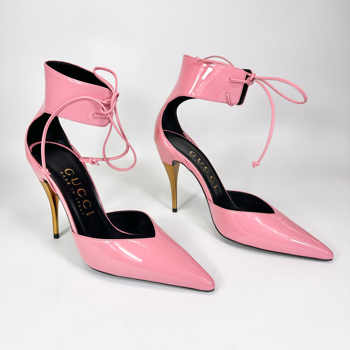 Gucci Priscilla 105mm Patent Leather Pump Heel - Women’s 9