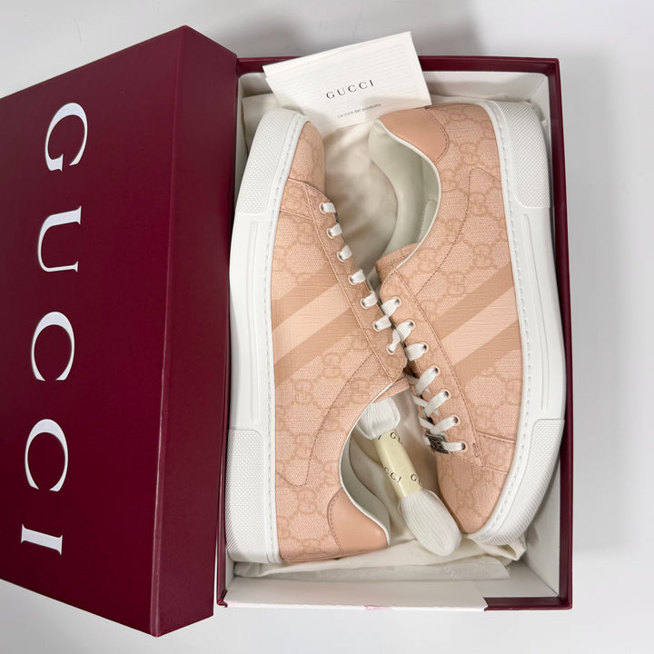 Gucci Pink GG Supreme Ace Sneaker - Women’s 7.5