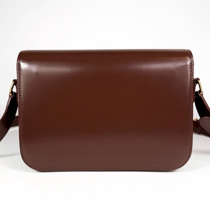 Celine Shiny Calfskin Teen Triomphe Bag