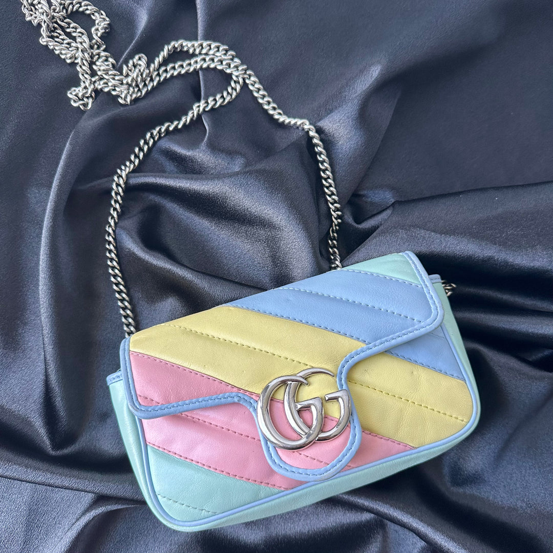 Gucci GG Marmont Rainbow Super Mini Crossbody