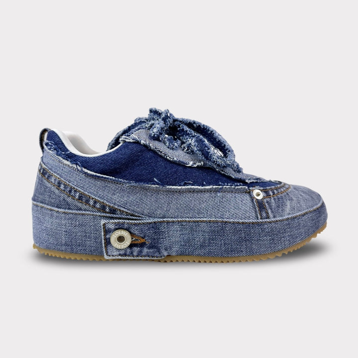 Loewe Deconstructed Denim Low Top Sneaker - Men’s 8