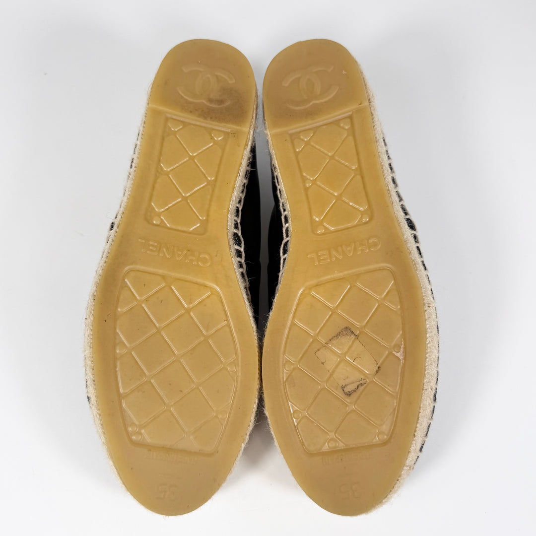 Chanel Lambskin CC Espadrille - Women’s 5