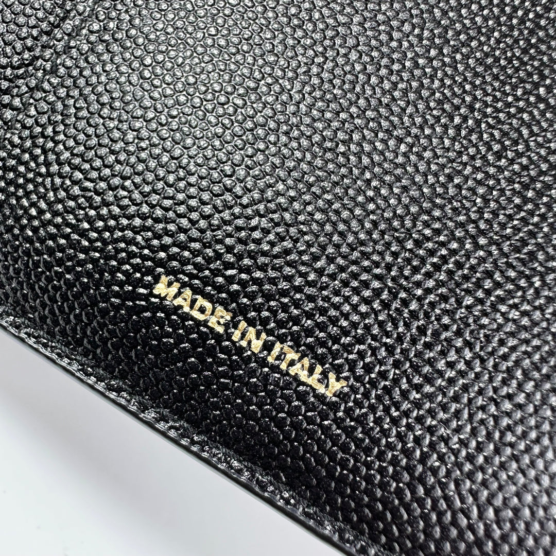 Saint Laurent Uptown Leather Compact Wallet