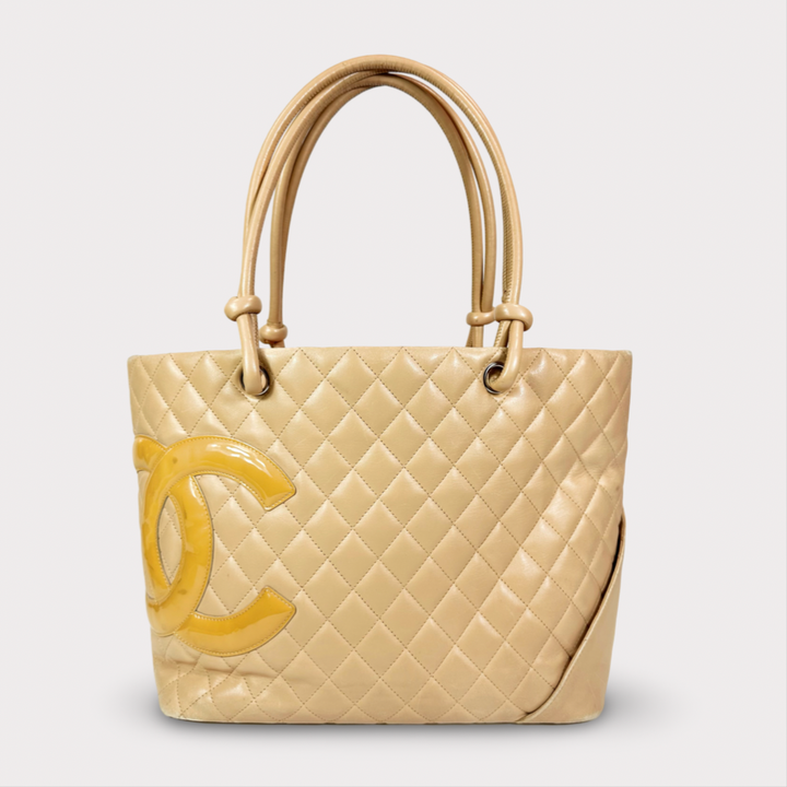 Chanel Quilted Calfskin Cambon Tote Bag